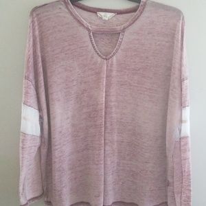 Pink Rose 3/4 sleeve Layering shirt